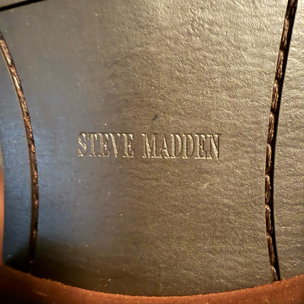 Steve Madden Daylon Black Leather Men's Boots - Picture 2 of 6